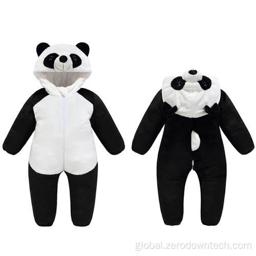 Fleece Onesie Cotton Animal Cute Panda Boy Baby Rompers Hooded Manufactory
